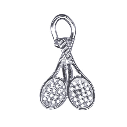 Crossed Tennis Racquet Charm