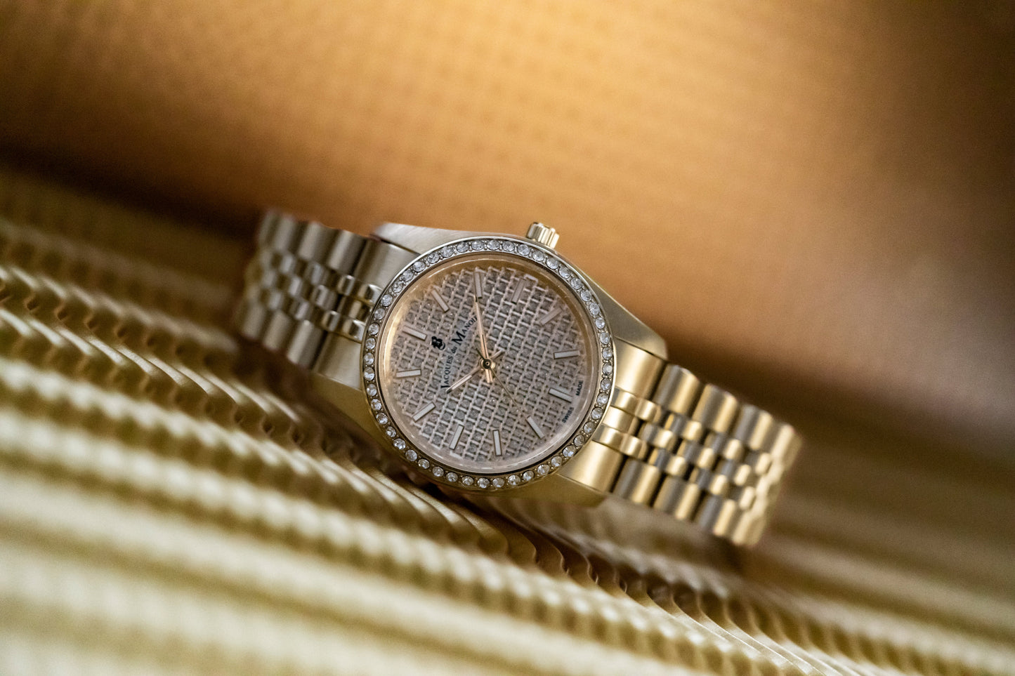Jacques Du Manoir Swiss-Made Inspiration Glamour Gold Watch