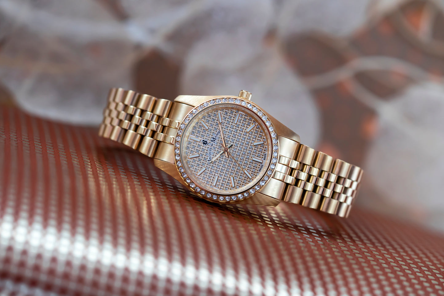 Jacques Du Manoir Swiss-Made Inspiration Glamour Gold Watch