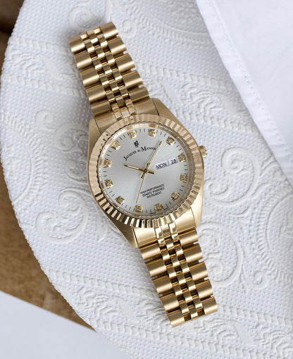 JDM Inspiration Day-Date Gold White 5 ATM Watch