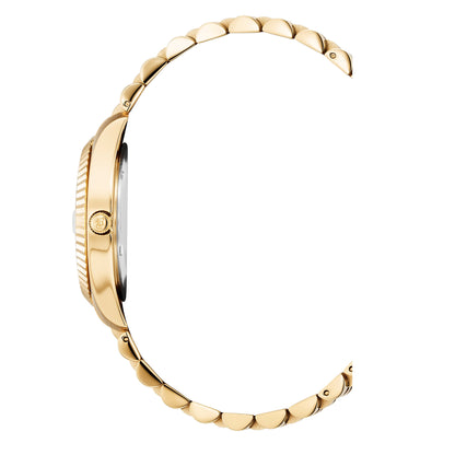 Jacques Du Manoir Swiss Inspiration Gold Watch with Mother Of Pearl Dial