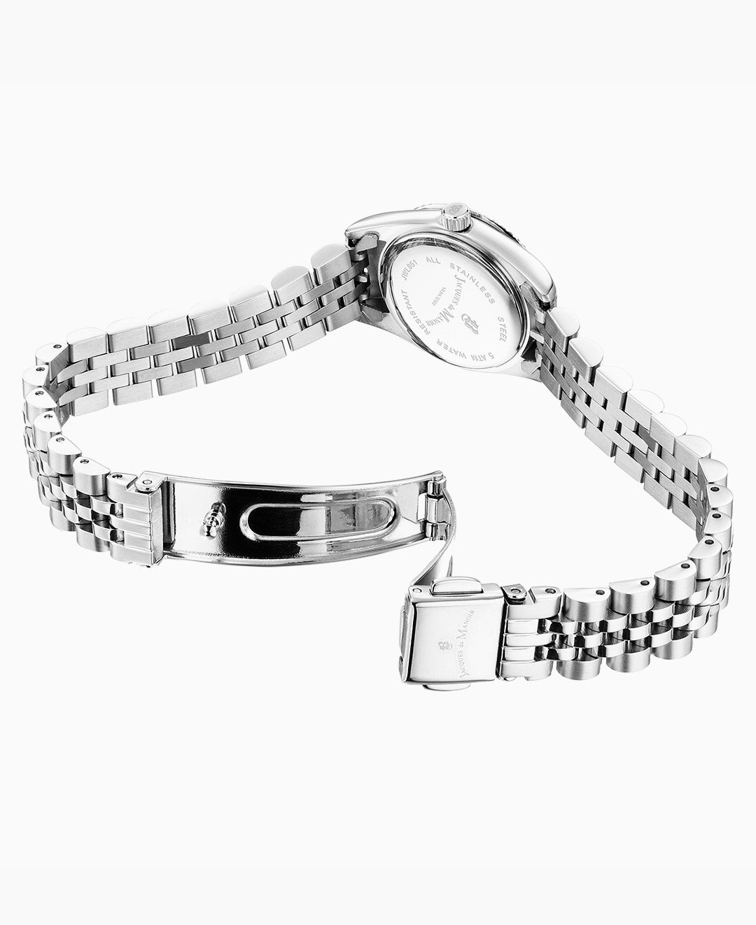 Jacques du Manoir Mini Inspiration 22mm Two-hands Silver-tone Black dial Stainless steel swiss watch