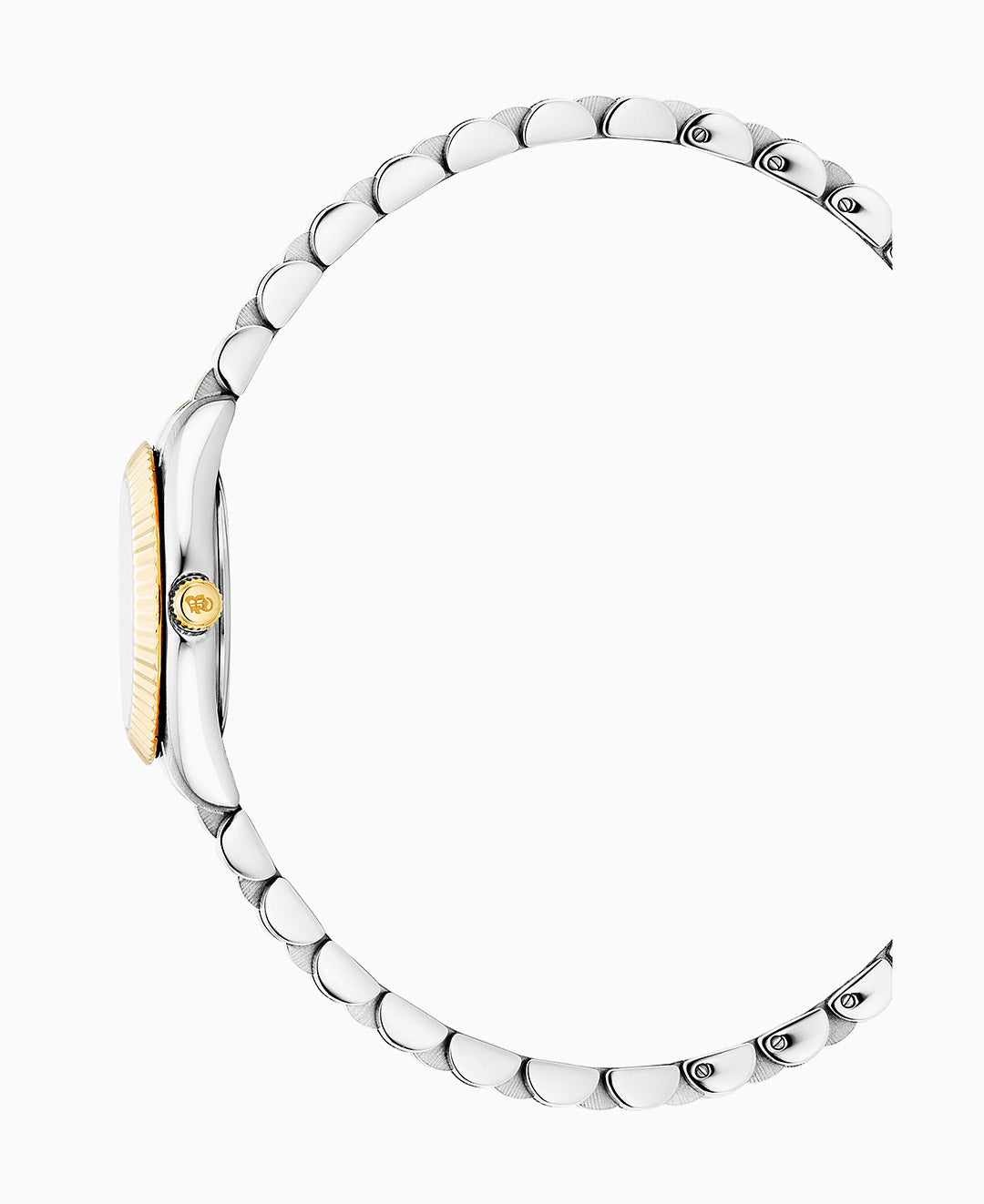 Jacques du Manoir Mini Inspiration 22mm Two-hands Two-tone White dial Stainless steel swiss watch