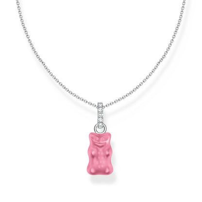 THOMAS SABO Necklace with pink Goldbears pendant and zirconia