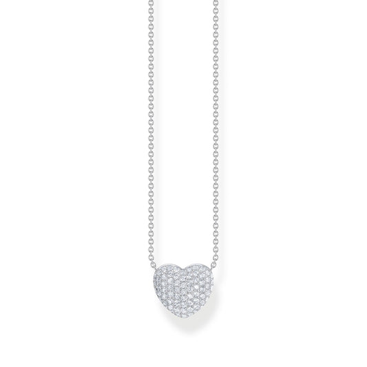 THOMAS SABO Necklace with heart pendant and white zirconia