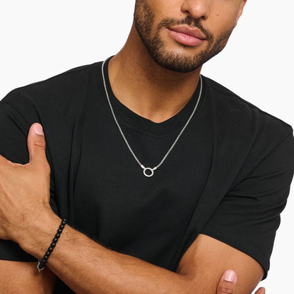 THOMAS SABO Fine Venetian chain in blackened 925 silver