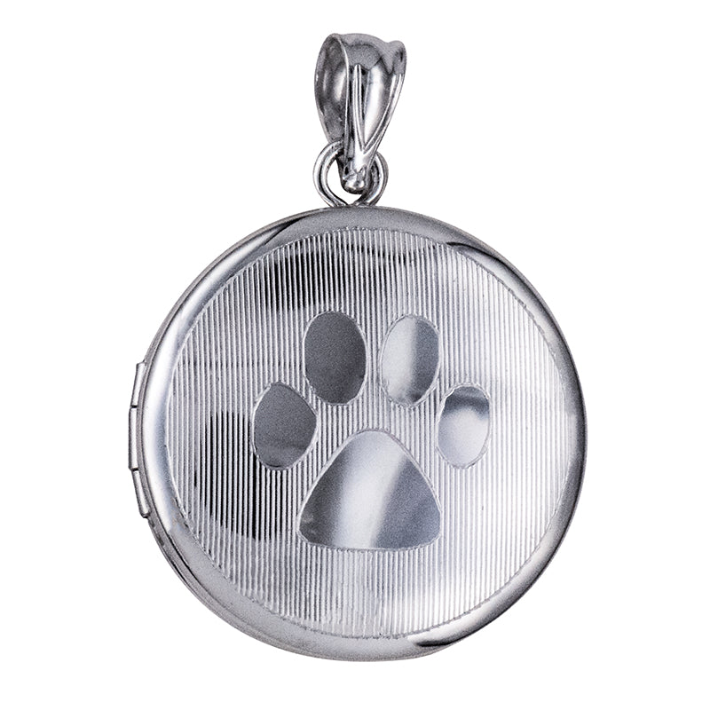 20mm ‘Paw Print’ Memorial Round Locket