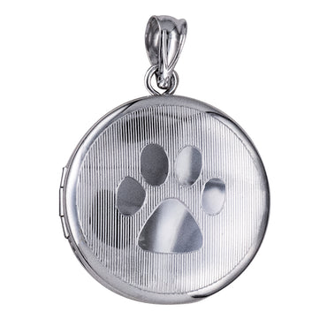 20mm ‘Paw Print’ Memorial Round Locket