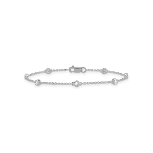 0.15ct Lab Grown Diamond Bracelet in 9K White Gold