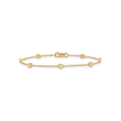 0.15ct Lab Grown Diamond Bracelet in 9K Yellow Gold
