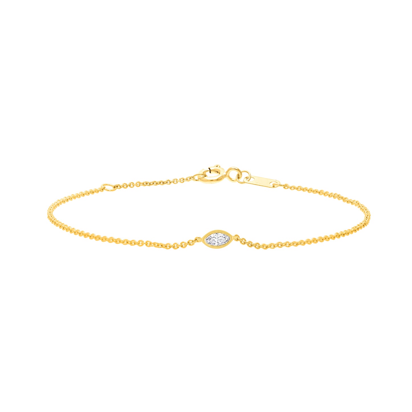 0.15ct Lab Grown Diamond Bracelet in 9K Yellow Gold