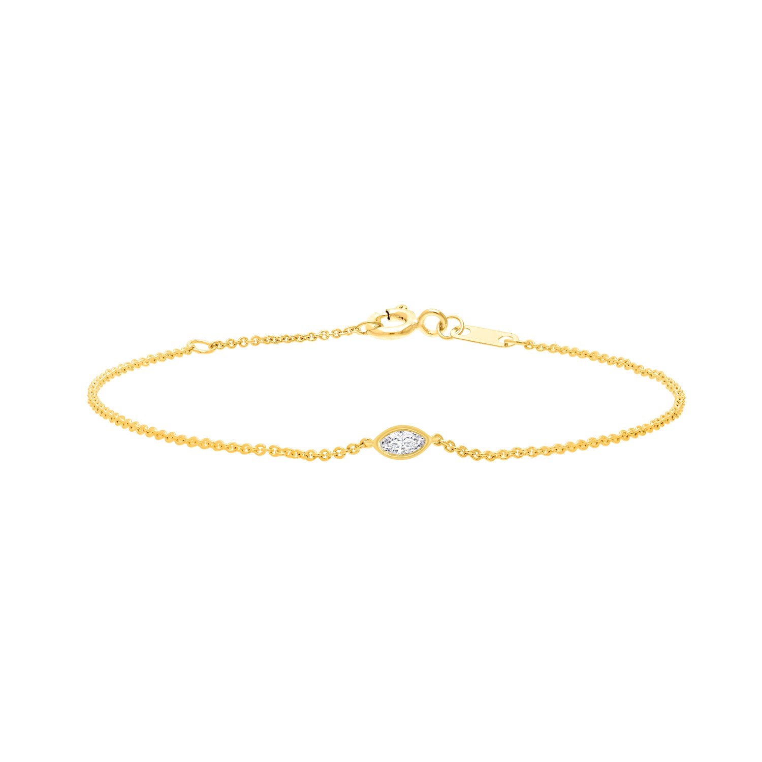 0.15ct Lab Grown Diamond Bracelet in 9K Yellow Gold