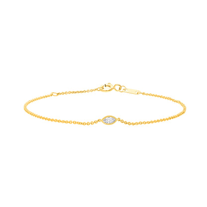 0.15ct Lab Grown Diamond Bracelet in 9K Yellow Gold