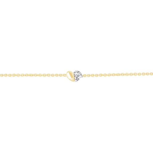 0.15ct Lab Grown Diamond Bracelet in 9K Yellow Gold