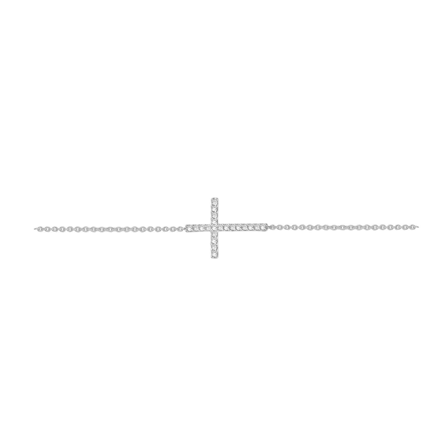 0.12ct Lab Grown Diamond Bracelet in 9K White Gold