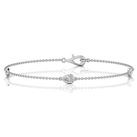 0.33ct Lab Grown Diamond Bracelet in 9K White Gold