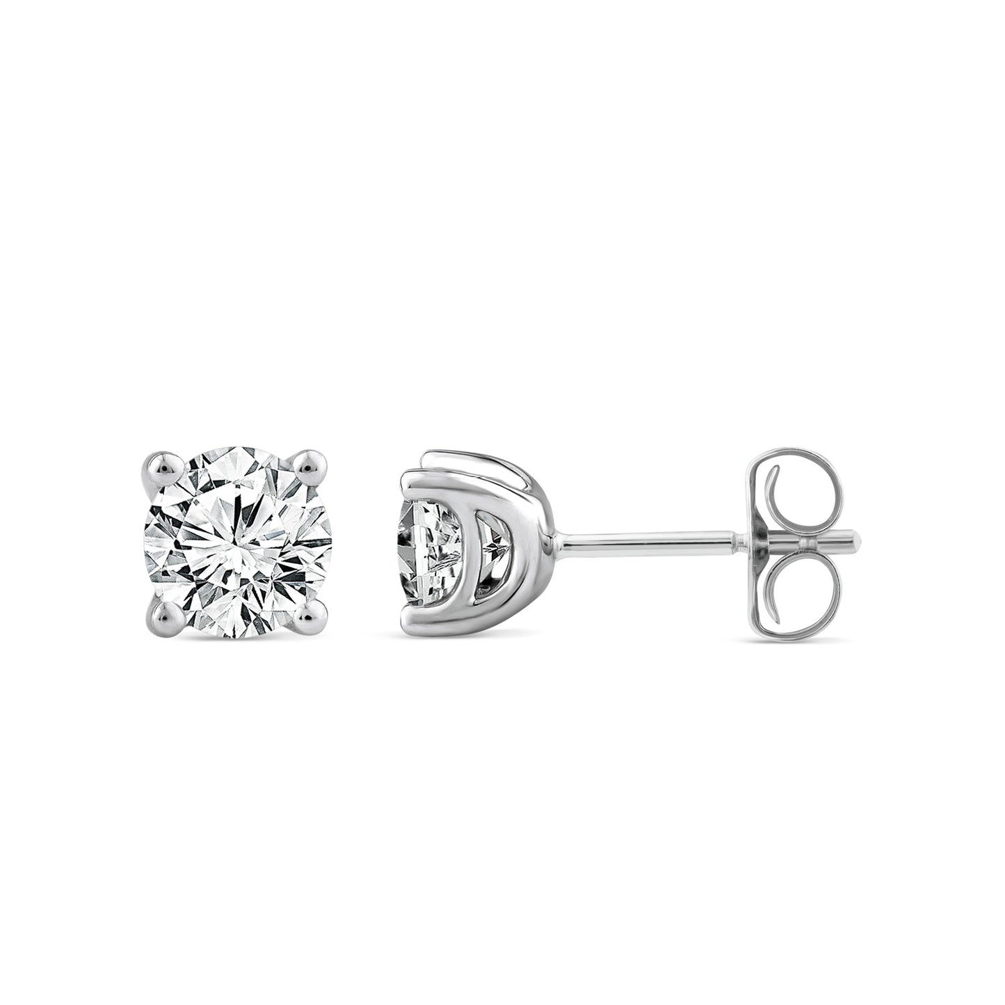 1.00ct Lab Grown Diamond Stud Earrings in 9K White Gold