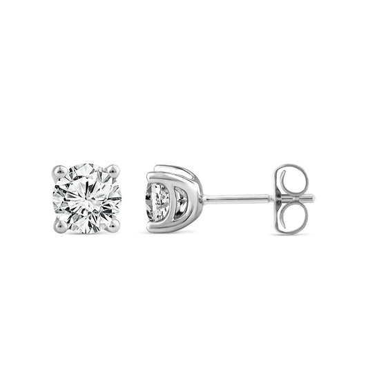 1.00ct Lab Grown Diamond Stud Earrings in 9K White Gold