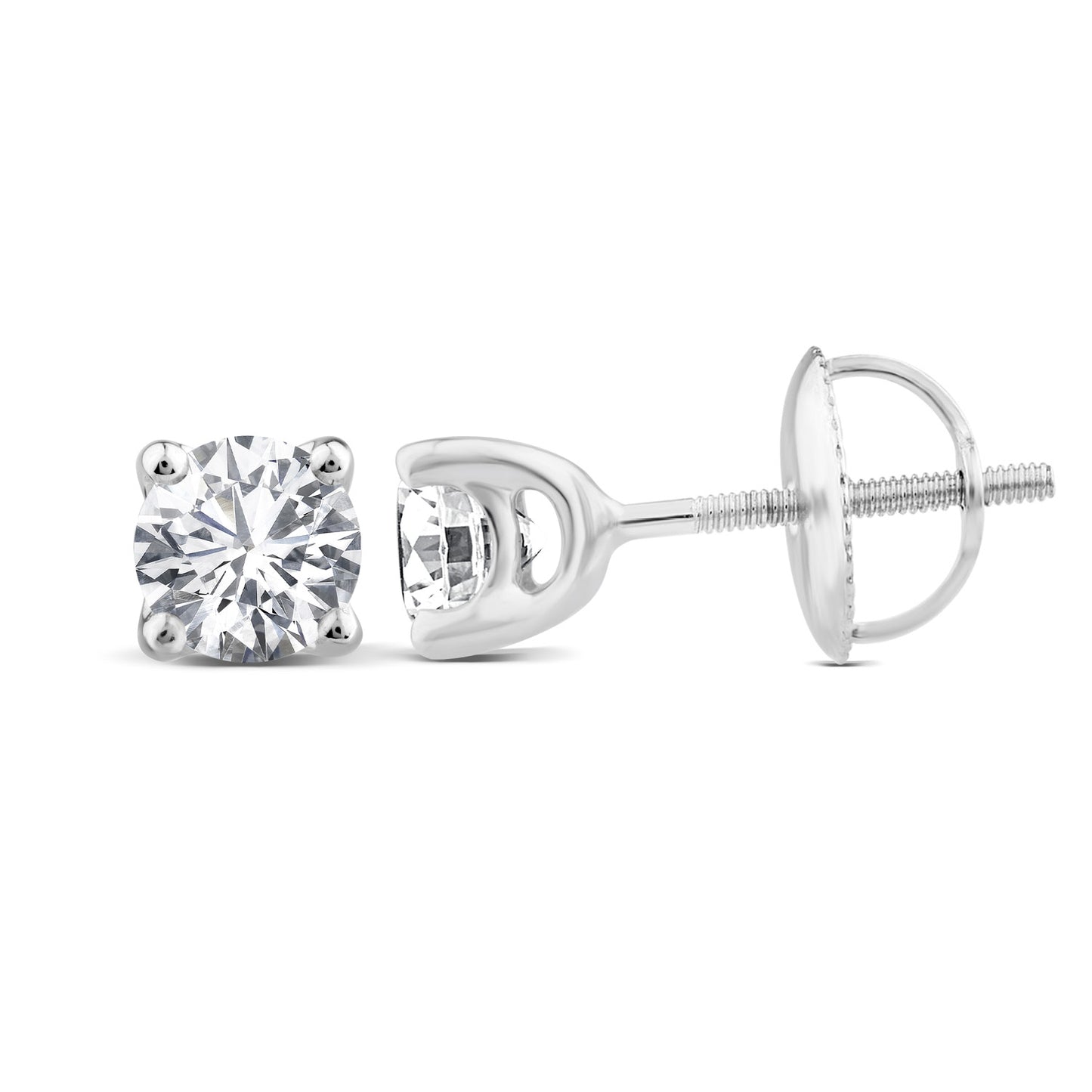 2.00ct Lab Grown Diamond Stud Earrings in 9K White Gold