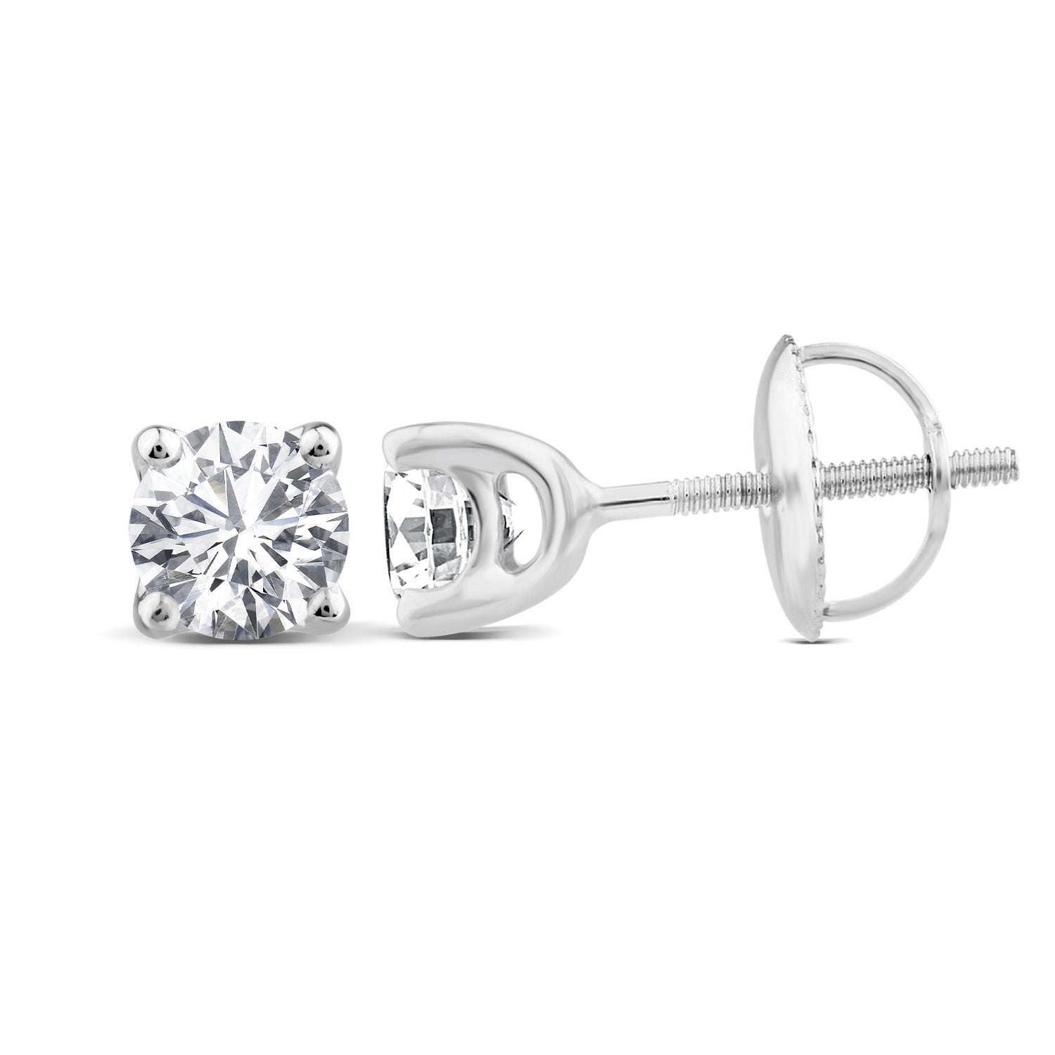 2.00ct Lab Grown Diamond Stud Earrings in 9K White Gold