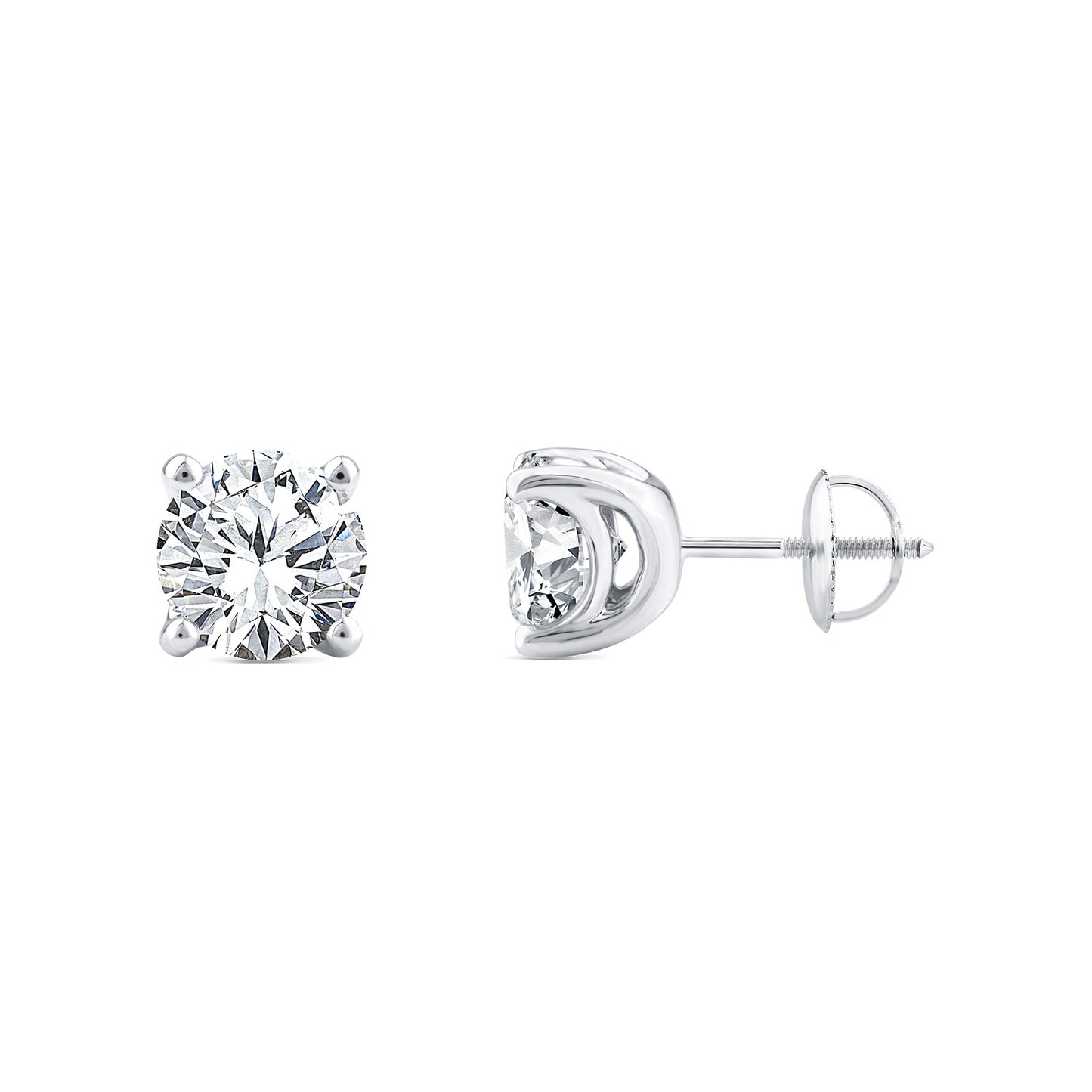 3.00ct Lab Grown Diamond Stud Earrings in 9K White Gold