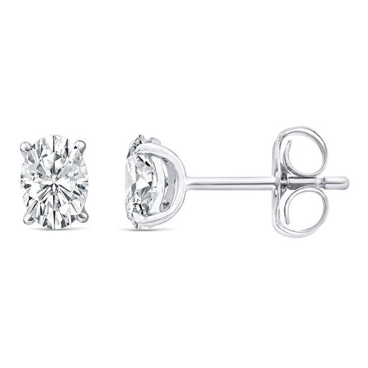 1.00ct Lab Grown Diamond Earrings in 9K White Gold