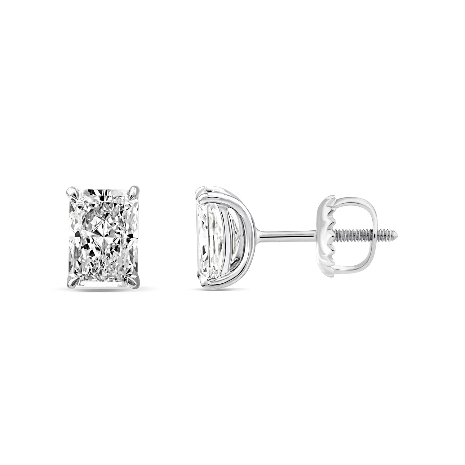 2.00ct Lab Grown Diamond Stud Earrings in 9K White Gold
