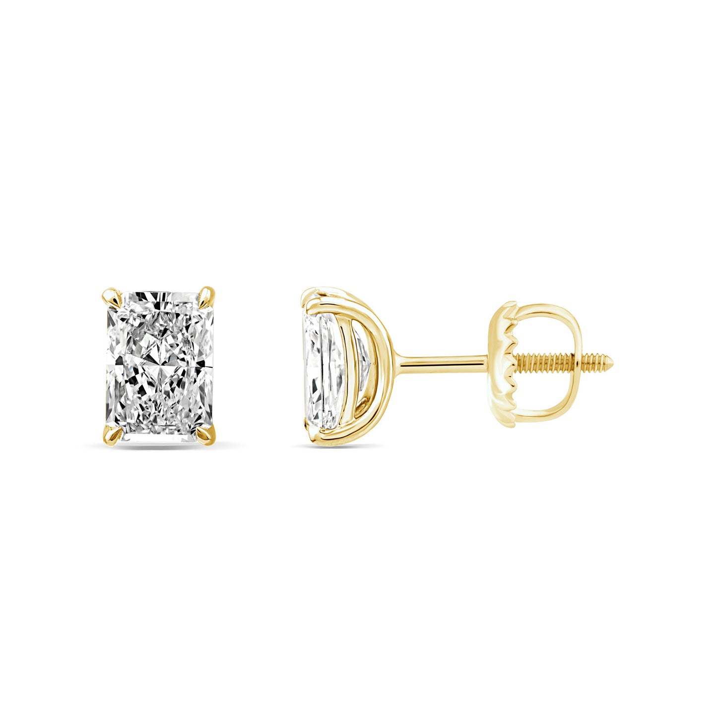 2.00ct Lab Grown Diamond Stud Earrings in 9K Yellow Gold