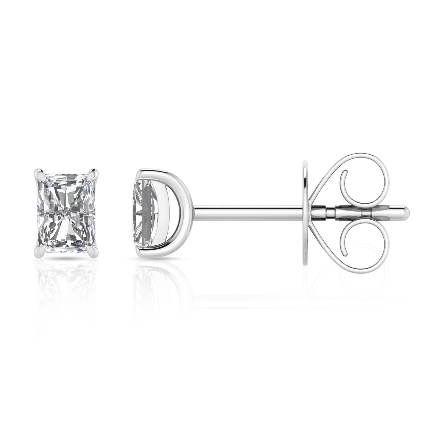 0.50ct Lab Grown Diamond Stud Earrings in 9K White Gold
