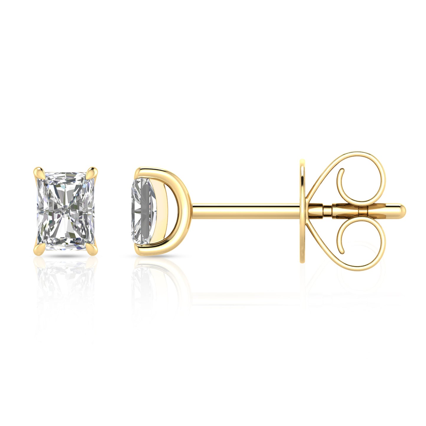 0.50ct Lab Grown Diamond Stud Earrings in 9K Yellow Gold