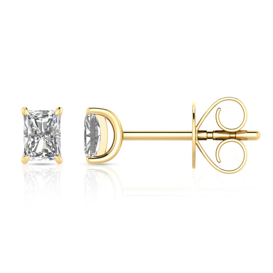 0.50ct Lab Grown Diamond Stud Earrings in 9K Yellow Gold
