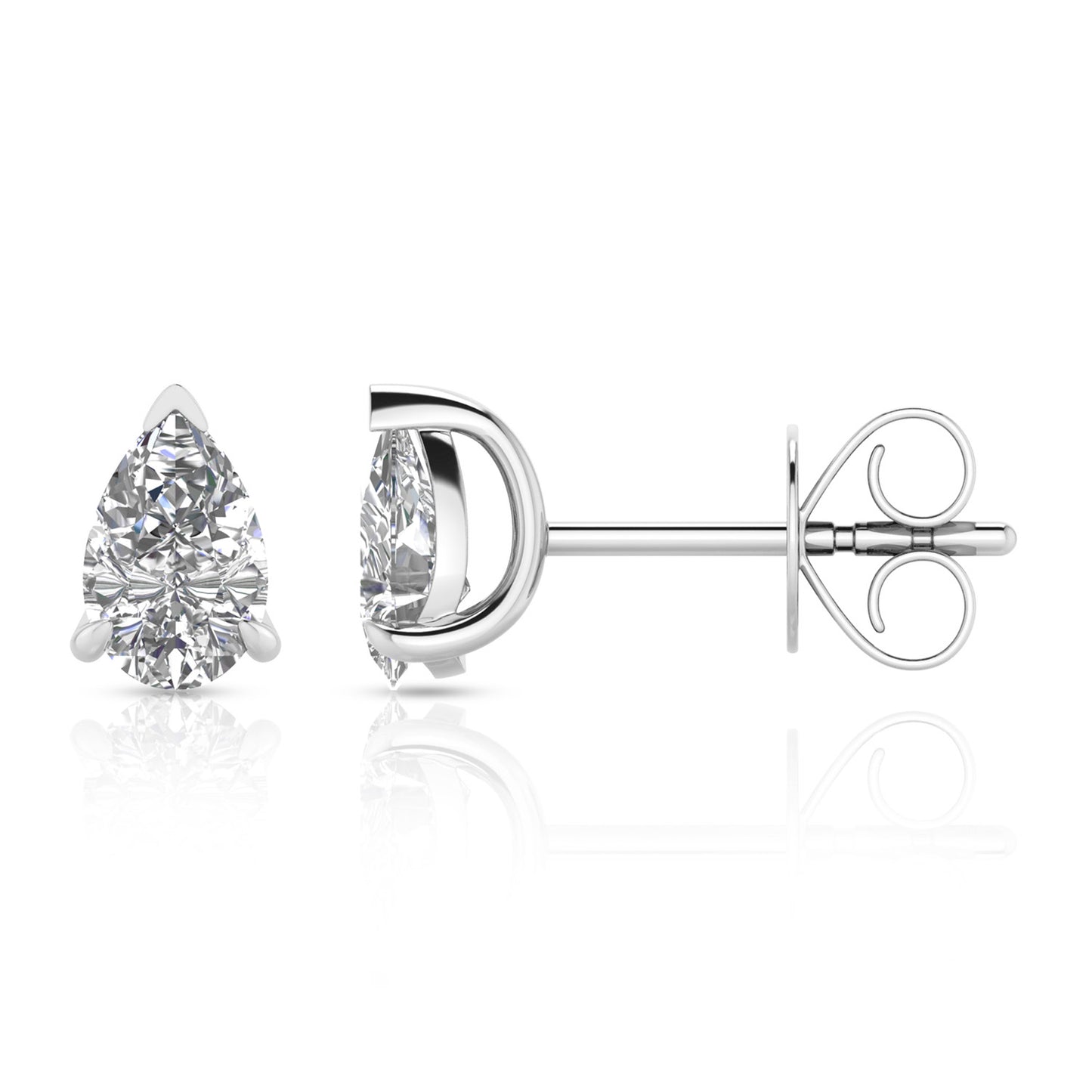 1.00ct Lab Grown Diamond Stud Earrings in 9K White Gold