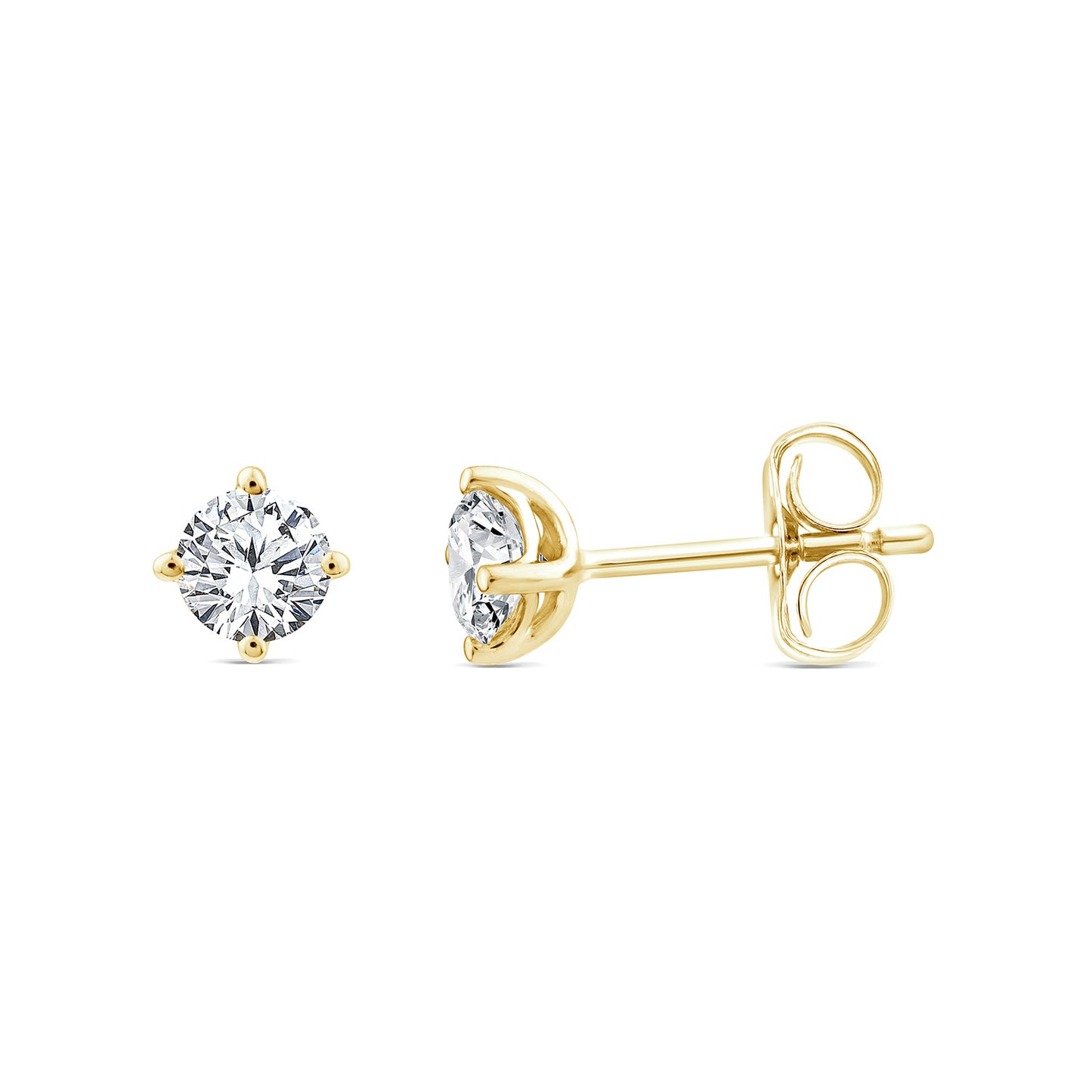 1.50ct Lab Grown Diamond Stud Earrings in 9K Yellow Gold
