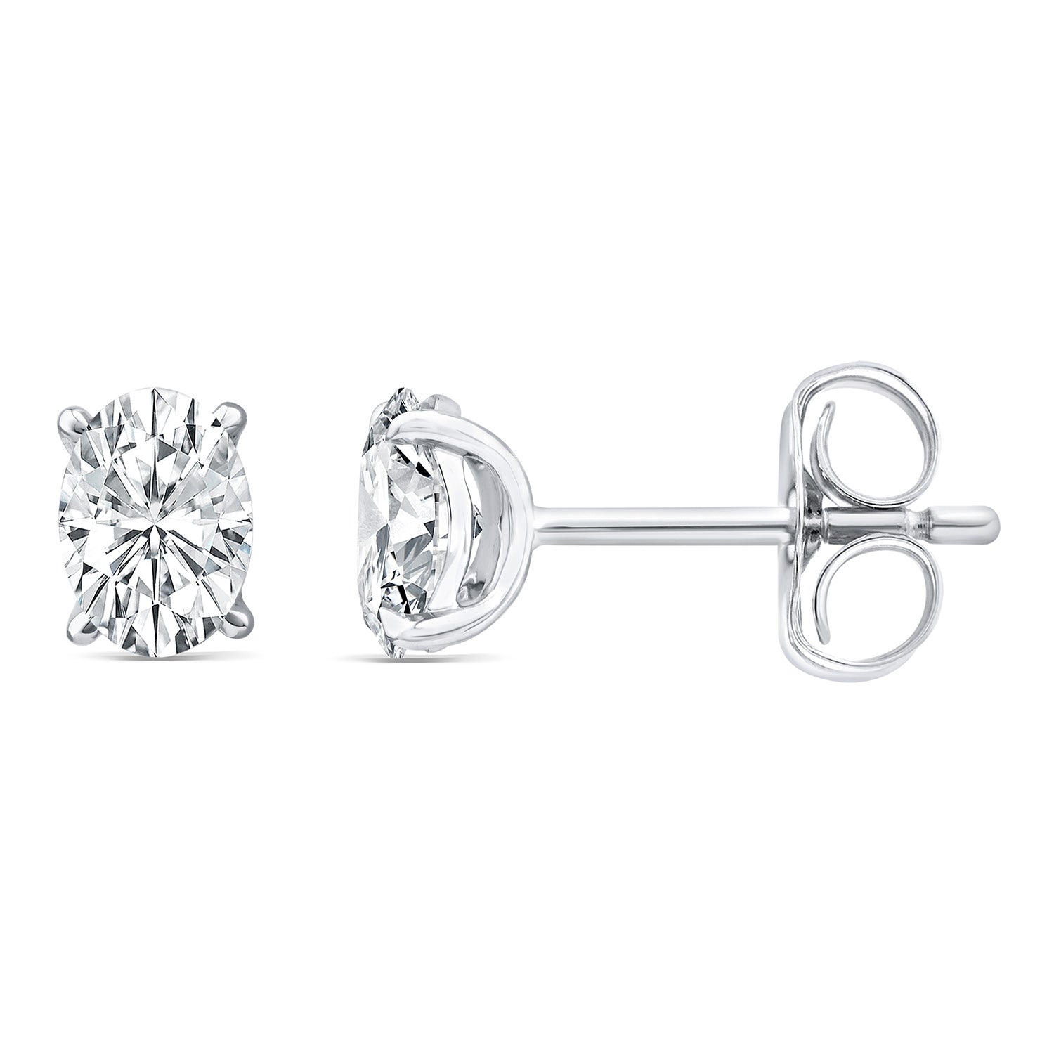 2.00ct Lab Grown Diamond Stud Earrings in 9K White Gold