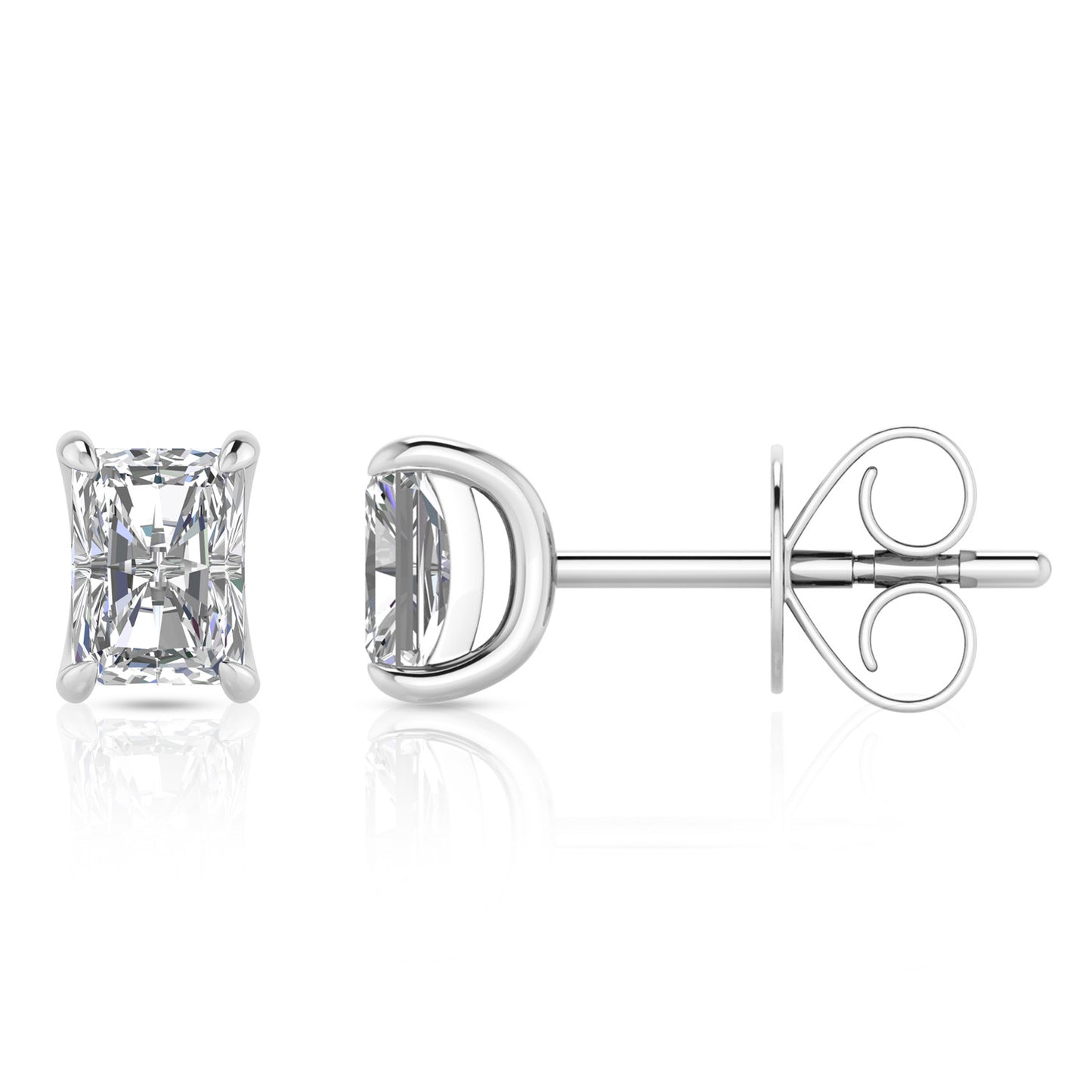 1.00ct Lab Grown Diamond Stud Earrings in 9K White Gold