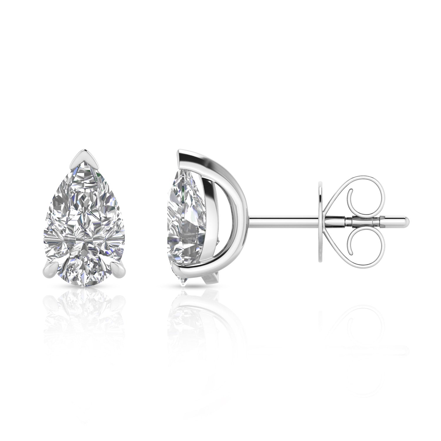 2.00ct Lab Grown Diamond Stud Earrings in 9K White Gold