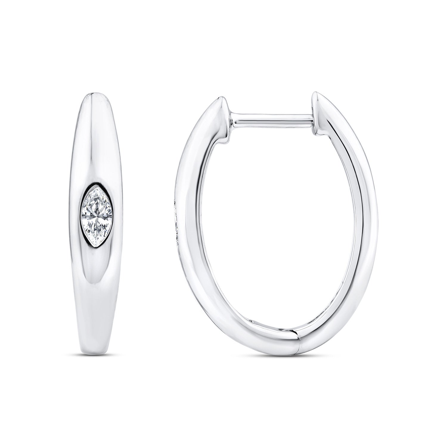 0.12ct Lab Grown Diamond Earrings in 9K White Gold