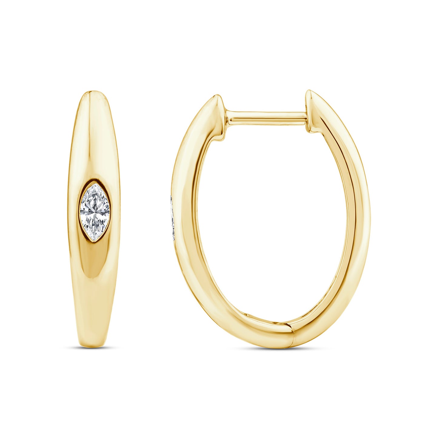 0.12ct Lab Grown Diamond Earrings in 9K Yellow Gold