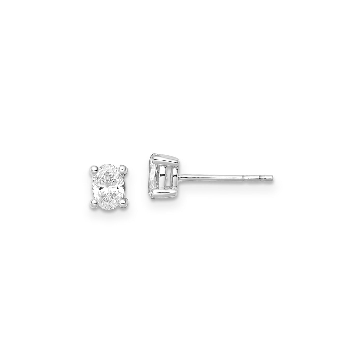 0.50ct Lab Grown Diamond Earrings in 9K White Gold