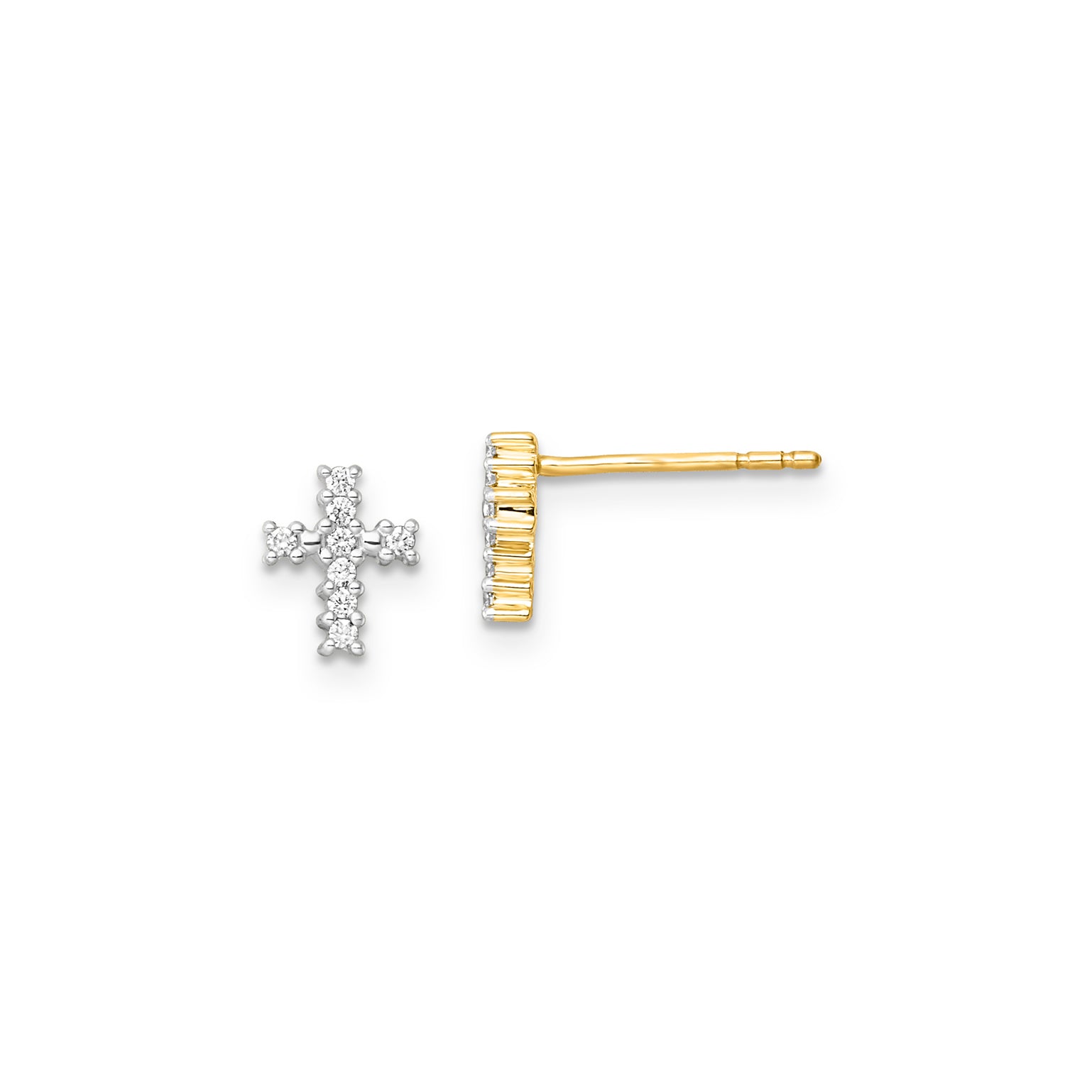 0.10ct Lab Grown Diamond Stud Earrings in 9K Yellow Gold