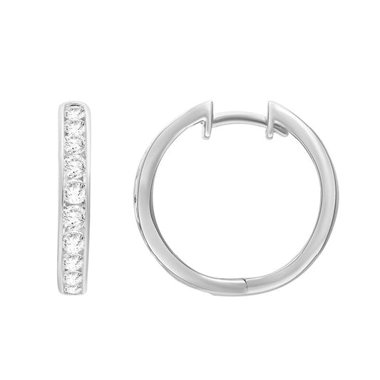 1.00ct Lab Grown Diamond Earrings in 9K White Gold