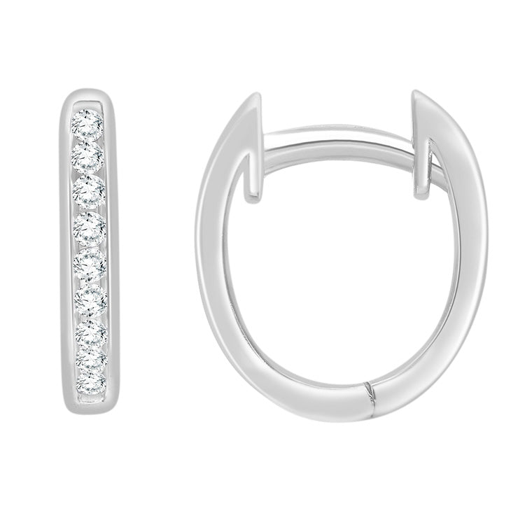 0.15ct Lab Grown Diamond Earrings in 9K White Gold