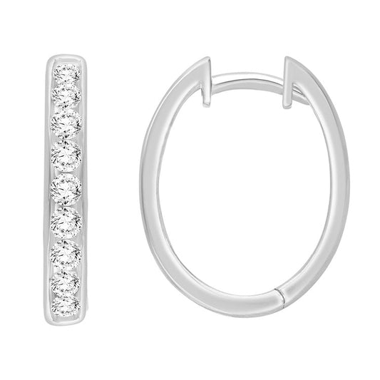 1.00ct Lab Grown Diamond Earrings in 9K White Gold
