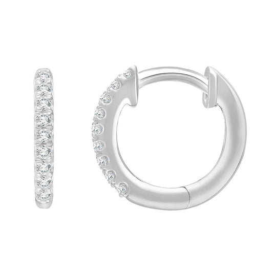 0.15ct Lab Grown Diamond Earrings in 9K White Gold