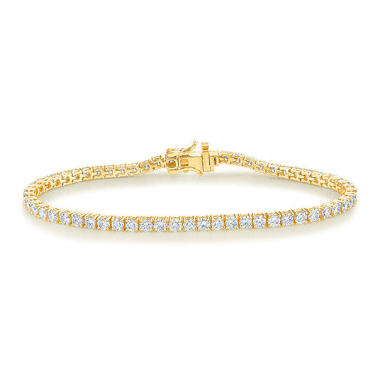 5.00ct Lab Grown Diamond Bracelet in 9K Yellow Gold