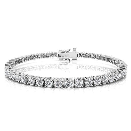 7.00ct Lab Grown Diamond Bracelet in 9K White Gold