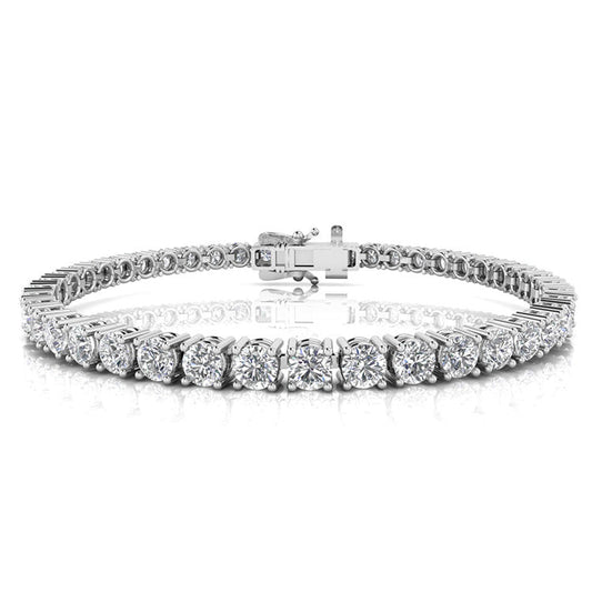 10ct Lab Grown Diamond Bracelet in 9K White Gold