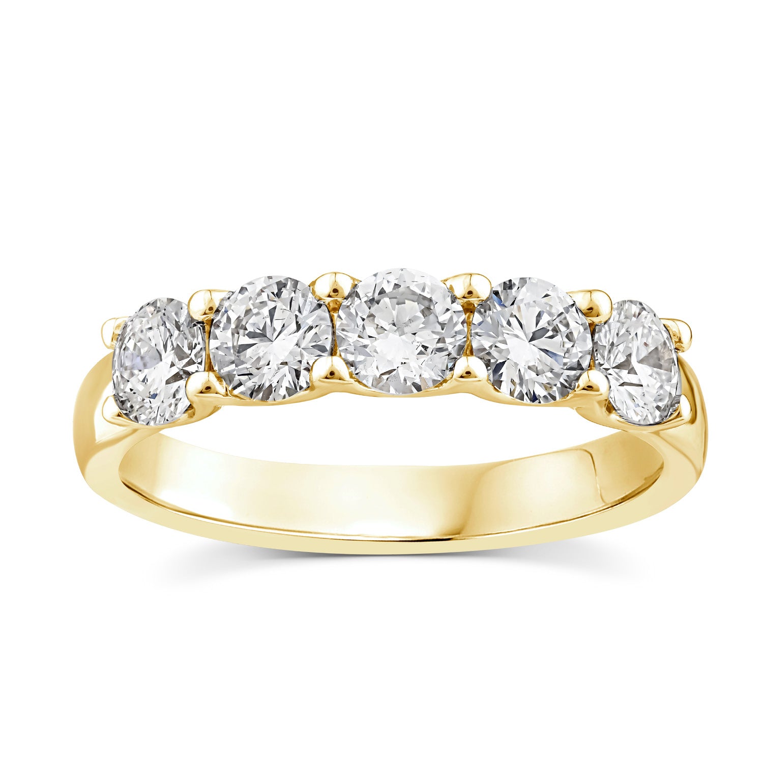 1.25ct Lab Grown Diamond Ring in 9K Yellow Gold