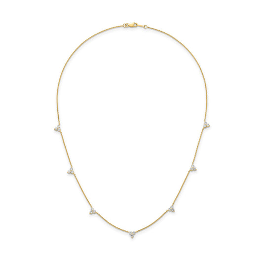 1.00ct Lab Grown Diamond Necklace in 9K Yellow Gold