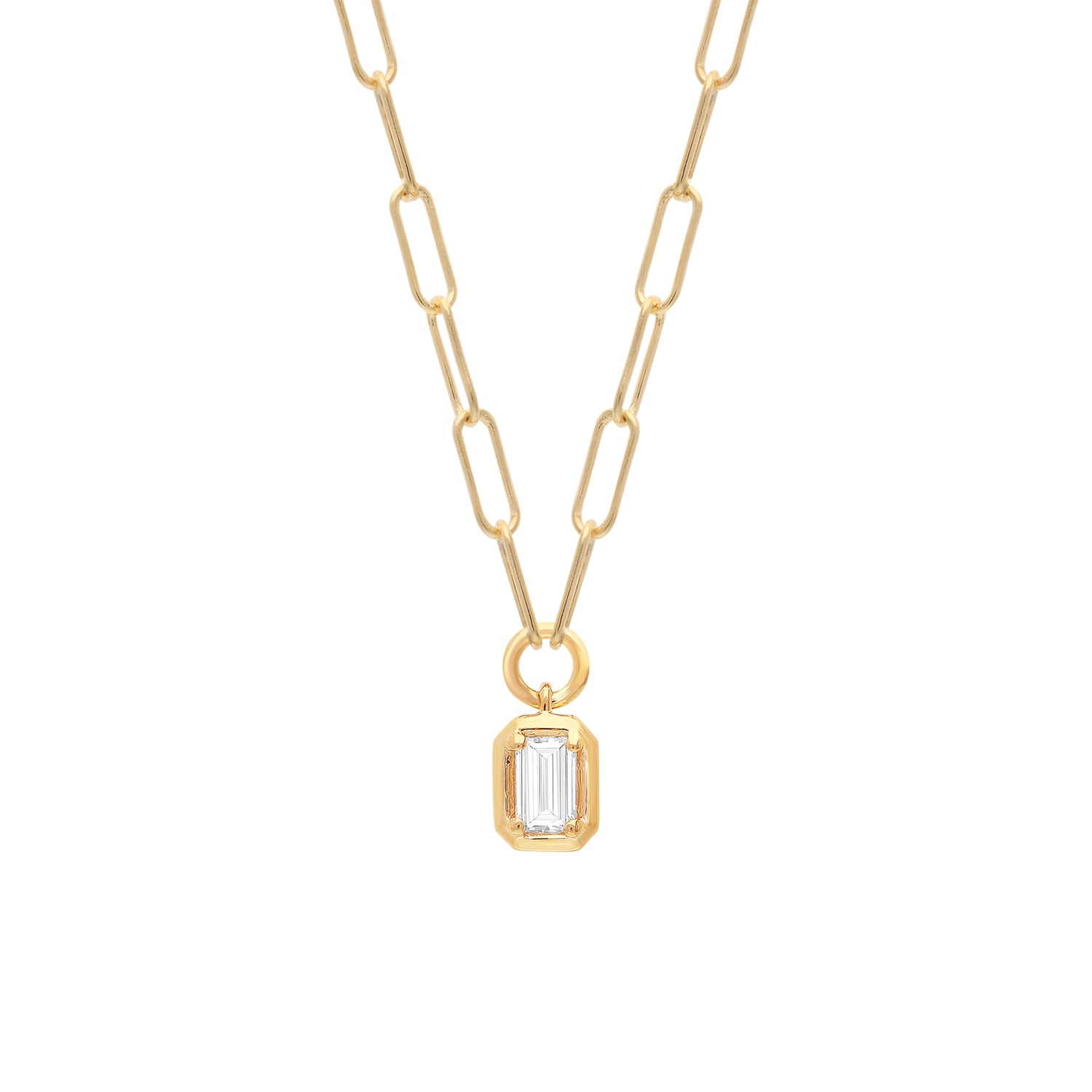 0.50ct Lab Grown Diamond Necklace in 9K Yellow Gold